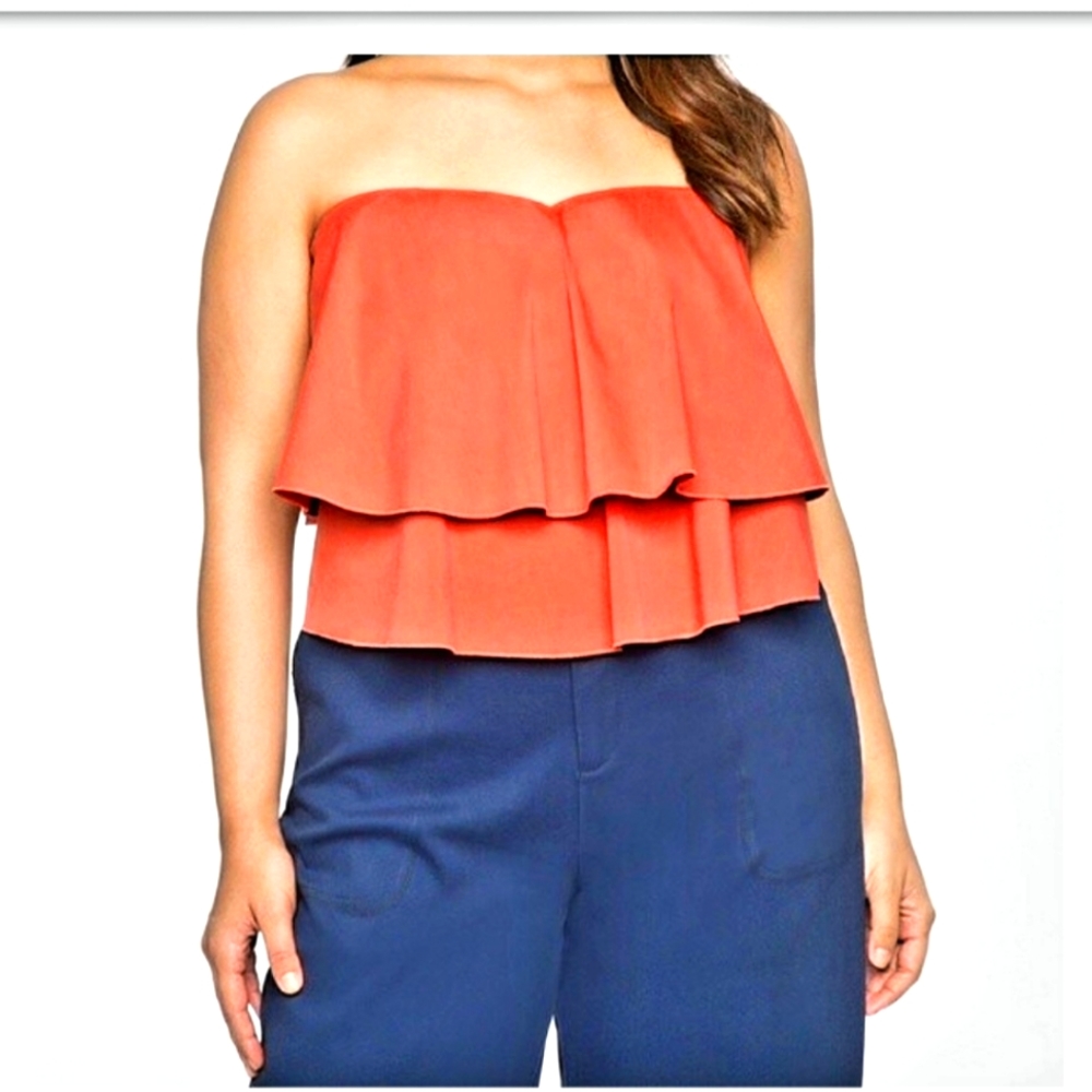 NWT Tiered sweetheart neckline top sz 20